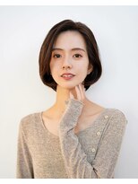 アイスバーグ(eyesburg)&nbsp;ショートボブショートパーマ黒髪暗めカラーニュアンスカール