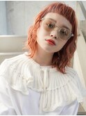 大人可愛い20代30代40代黒髪前下がりひし形小顔ボブ