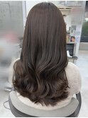 ◎小顔前髪オリーブグレージュくびれロングミディアム