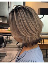 サロウィン 下北沢(SALOWIN)&nbsp;ベージュのシャドールーツにブラウンのエンドカラー