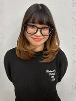 マップデザイン(map design)&nbsp;顔周りレイヤー 前髪カット グラデーションカラー 髪質改善 艶髪