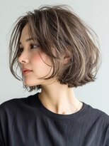 メル バイ ヘアサロン ニド(mer..by hair salon Nido)&nbsp;大人可愛いくびれショート×ニュアンスグレージュ