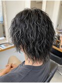 【色気アップ】波巻きウルフパーマ【上重晴輝】