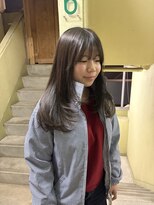 ローレンアオ(LOREN AO)&nbsp;ミルクティーブロンド/ダークブルー/デジタルパーマ/矢場町