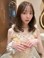 サイン 渋谷(SIGN)&nbsp;レイヤーカットハッシュカットボブ渋谷ブリーチなしダブルカラー