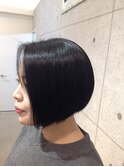 ツーブロック前下がりボブ