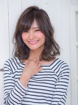 オーブ ヘアー アクネ 長岡京店(AUBE HAIR acne)&nbsp;透け感あるカラー☆ふんわりバング