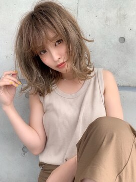 シアター 表参道青山(THEATER) ライトベージュのウルフセミディー