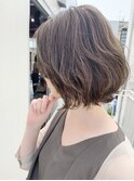 前下がりボブ白髪ぼかしハイライト【Ruufus恵比寿渋谷】3157