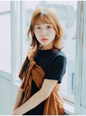 ウルフ外ハネセミロング/20代/30代/40代/倉敷水島