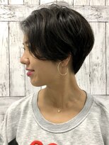 ピークアブー アヴェダ アトレ恵比寿(PEEK-A-BOO AVEDA) 【前髪なし】ひし形シルエット×ハンサムショート 恵比寿 渡邉