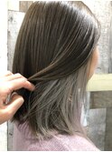 ボブ×インナーカラー