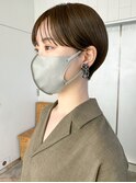 まるみショート_グレージュカラーボブウルフ_ba403111