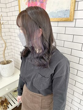 リール(THE RIRE.) *THE RIRE. イヤリングカラー×ラベンダー*