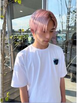 アース コアフュールボーテ 上尾店(EARTH coiffure beaute)&nbsp;ホワイトピンクダブルカラーメンズハイトーン