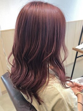 フレア ヘア サロン(FLEAR hair salon) pink w color_かきあげ