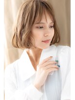 カバーヘア ブリス 上尾西口店(COVER HAIR bliss)&nbsp;大人ハイライトヘルシースタイルAラインボブZ上尾20代30代40代