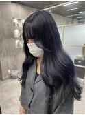 韓国風ブルーブラック