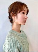 似合わせカット/ヘアアレンジ/顔まわり/おくれ毛/韓国風