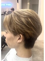 メンズフィール 東梅田店(MENS FEEL) センターパート×バレイヤージュ