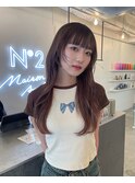 似合わせカット ロングレイヤー ワイドバング