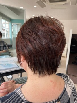 トゥットヘアー(Tutto hair) 大人かわいいひし形小顔レイヤーショート20代30代40代50代