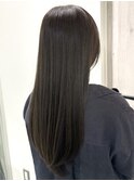 30代40代50代暗めオリーブグレージュ髪質改善酸性ストレート