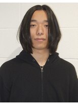 レイヤーウルフセンターパートニュアンスパーマ