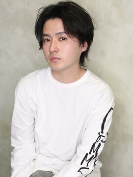 バース(BIRTH) 天神【BIRTH】韓国マッシュウルフパーマ×ブルーブラック　3