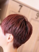 レシェル 松阪(RECIEL)&nbsp;オシャレ刈り上げショートピンクカラー