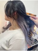 ホワイトラベンダー×インナーカラー