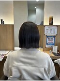 まとまりが良く、落ち着いた印象の、ベーシックなボブスタイル