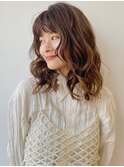 パーマ イメチェン 簡単スタイリング 伸ばしかけヘア