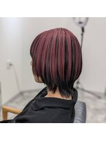 リグレイス(Re×Grace)&nbsp;ウルフカットアウターカラーピンクパープル