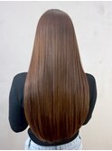 ロングおくれ毛韓国ヘア前髪カット美髪_ba553221