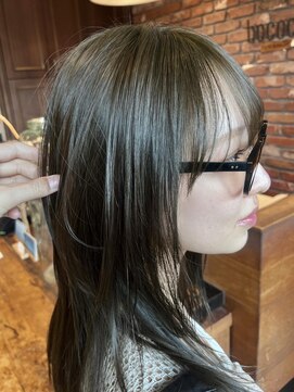 ボコカ(bococa) 【Vicky指名】ブリーチなし透明感オリーブベージュレイヤー