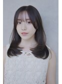 ミディアムレイヤー　フェイスレイヤー　髪質改善