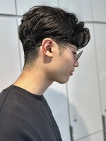 ロンドアンメゾン 原宿(Lond un Maison.)&nbsp;men's/メンズ/ニュアンスパーマ/黒染め/韓国/ブルーブラック