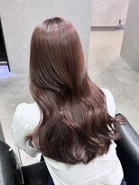 エースヘアー(A.hair)&nbsp;ピンクブラウン/低めレイヤーカット/髪質改善トリートメント