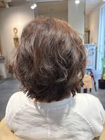 ラフ(RUFF)&nbsp;ゆるふわパーマスタイル　カラー同時施術　似合わせカット
