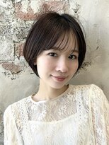 アフロート ルヴア(AFLOAT RUVUA)&nbsp;「岩田莉奈」地毛風縮毛矯正 ひし形ショートボブ 白髪染め 新宿