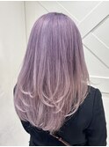 ラベンダーピンク ケアブリーチダブルカラー