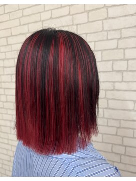 ヘアーメイク フィール ルア(FEEL Lua) アンブレラカラー×レッドカラー