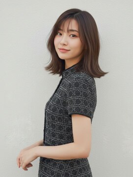 コトナ 越谷店 ミディアムヘアー/チャコールグレー/10代20代/髪質改善/越谷