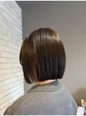 ぱつっとボブ