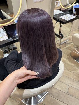 アーチバイケンジ(arch by kenje) ラベンダーグレージュ/平塚美容室/ミディアム/ブリーチカラー