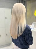 ホワイトブロンドカラー　【ayami】