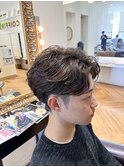 フェザーパーマ×透明感ブラウンカラー☆