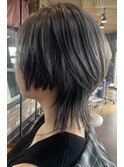 ウルフカットwith メタリックグレー