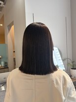 シプレ(cipre) チョコレートブラウン×切りっぱなしボブ